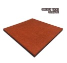 RUBBER SAFETY FLOORING GRASSY TILES (แผ่นยางกันกระแทก รุ่นเส้น) ORANGE SIZE 50x50x2.5CM WEIGHT 5KG 1Y.